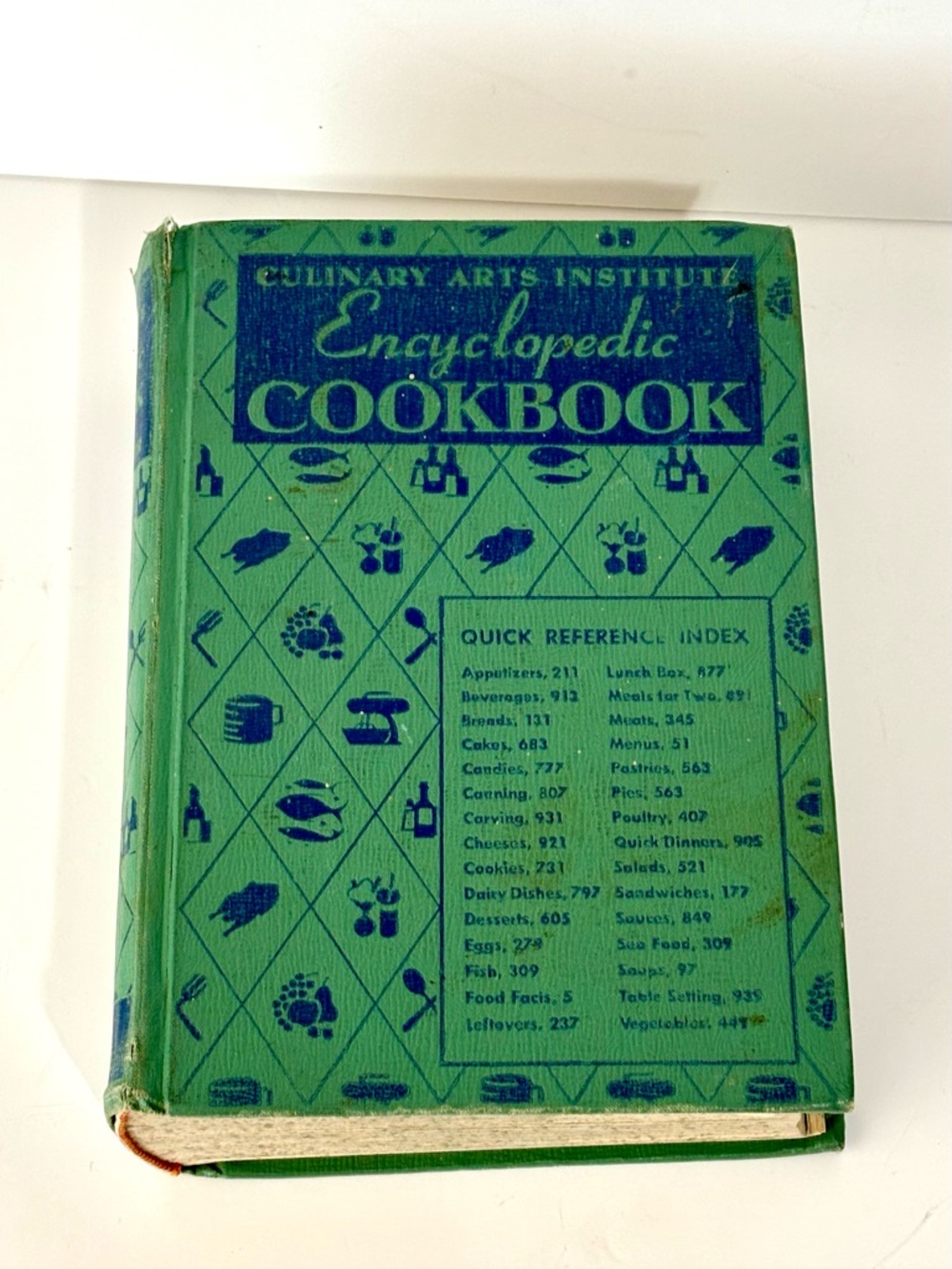 Vintage Culinary Arts Institute Encyclopedic Cookbook 1950s Over 1000 Pages